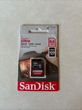Andis Memory Card - Black and Red SDXC 64GB